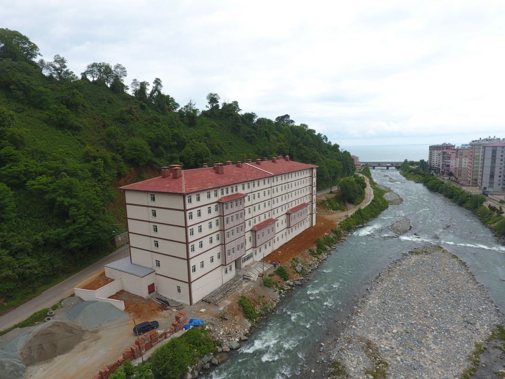 RİZE FINDIKLI 250 KİŞİLİK ÖĞRENCİ YURDU MEKANİK İŞLER YAPIMI